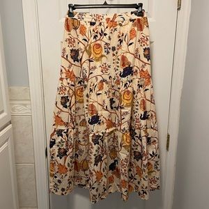 Elie. Elie Tahari Tiered Floral Maxi skirt